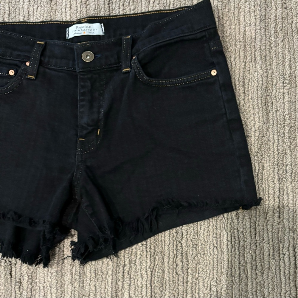 Black denim cut off shorts - EXCELLENT QUALITY